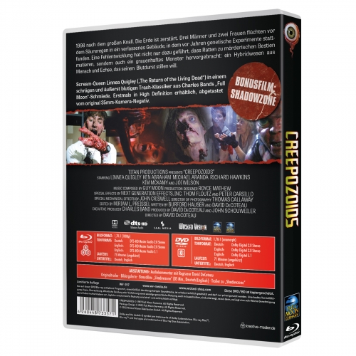 Creepozoids (Dual-Disc-Set) inkl. Bonusfilm: Shadowzone