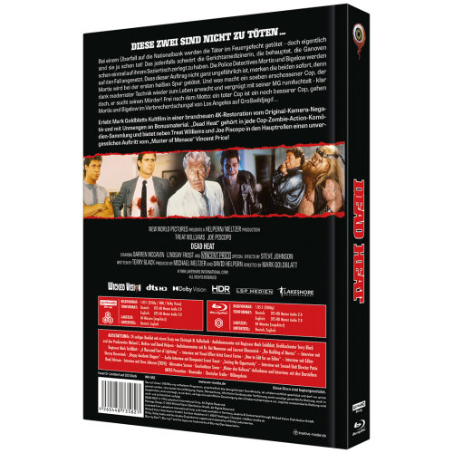 Dead Heat (2-Disc Limited Collector‘s Edition Nr. 93) [4K-UHD Blu-ray & Blu-ray, Cover D, Mediabook, Limitiert auf 333 Stück]