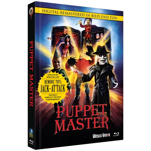 Puppet Master 1 - Unrated / Demonic Toys: Jack Attack (2-Disc Mediabook Double Feature) [Cover A, Limited to 333 units]