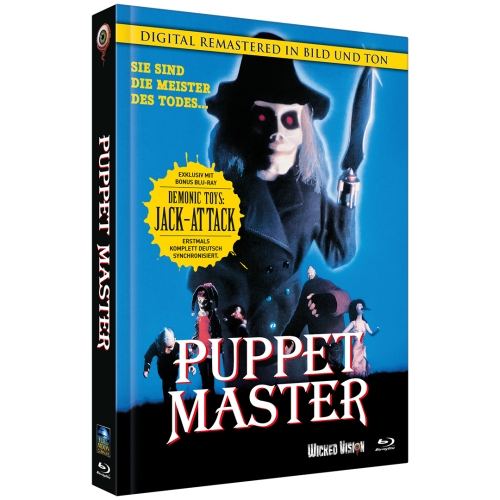 Puppet Master 1 - Unrated / Demonic Toys: Jack Attack (2-Disc Mediabook Double Feature) [Cover C, Limitiert auf 111 Stück]