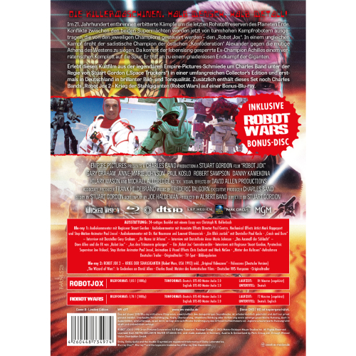 Robot Jox (2-Disc Limited Collector‘s Edition No. 79) [Cover B, Mediabook, Limited to 250 units] incl. ROBOT WARS