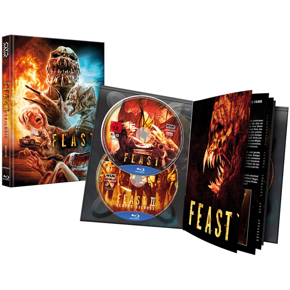 Feast - The Trilogy (3-Disc Mediabook, Cover A, Limited to 333 units)