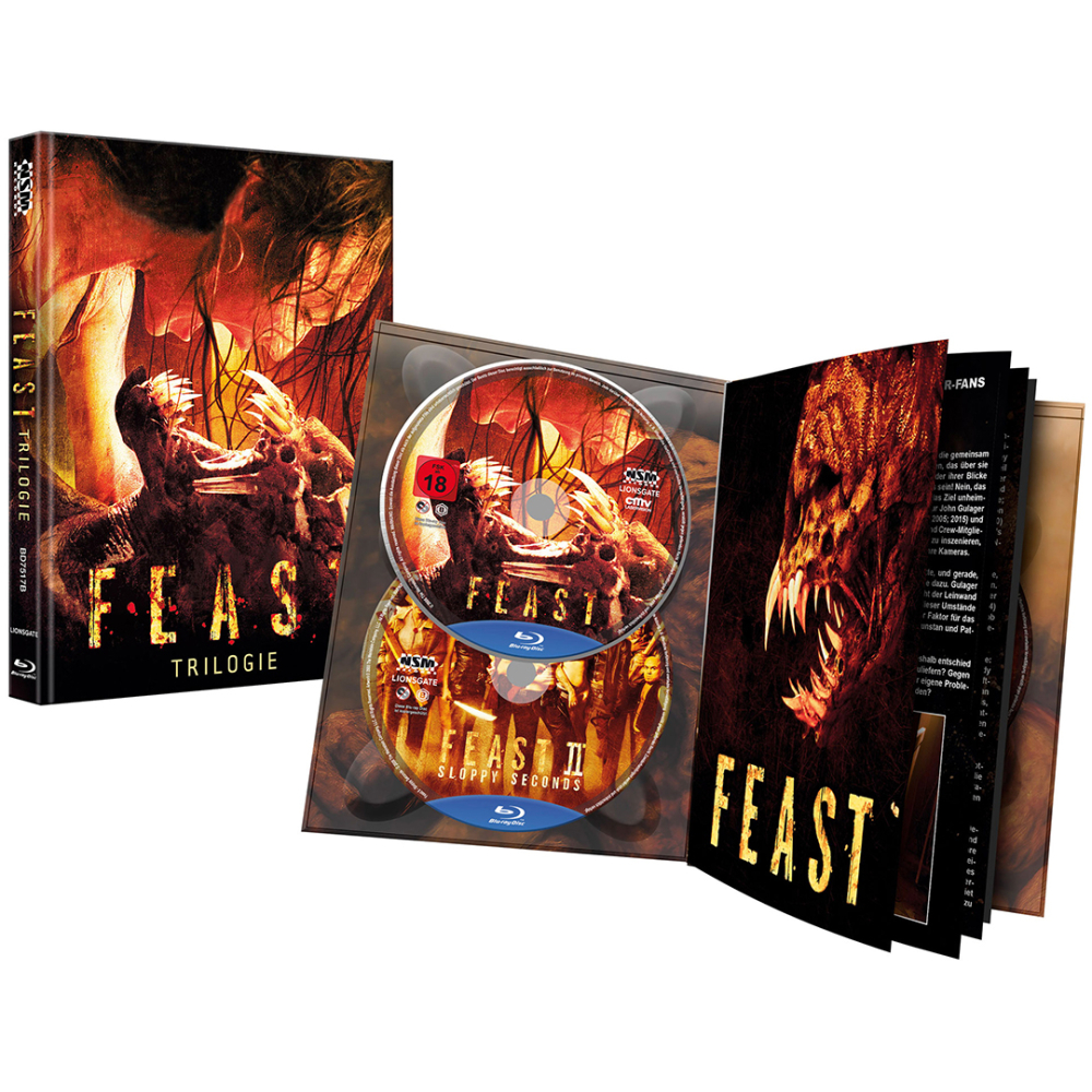 Feast - The Trilogy (3-Disc Mediabook, Cover B, Limited to 333 units)