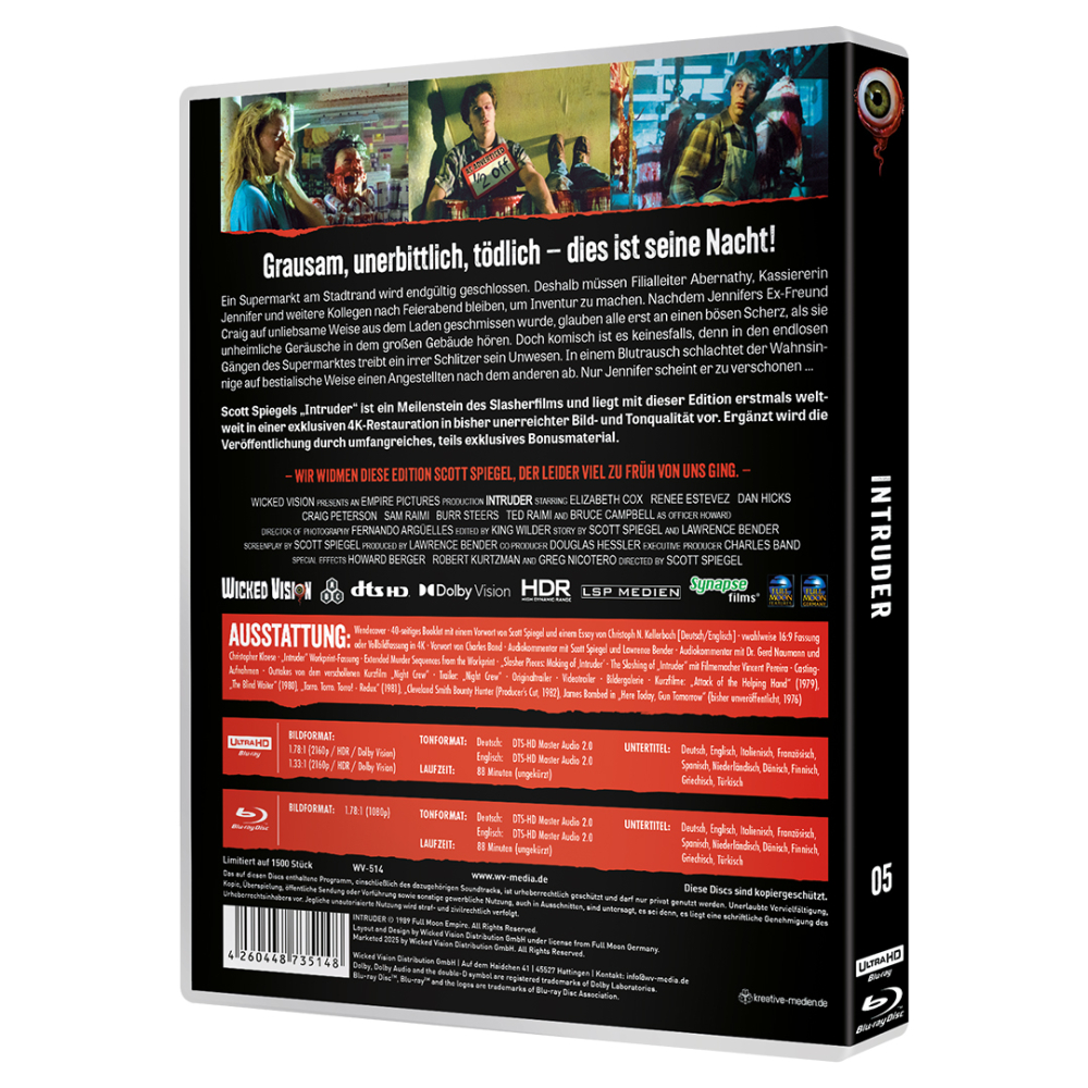 Intruder (Thrill Kill Collection #05) [2-Disc-Set 4K Ultra HD Blu-ray & Blu-ray]