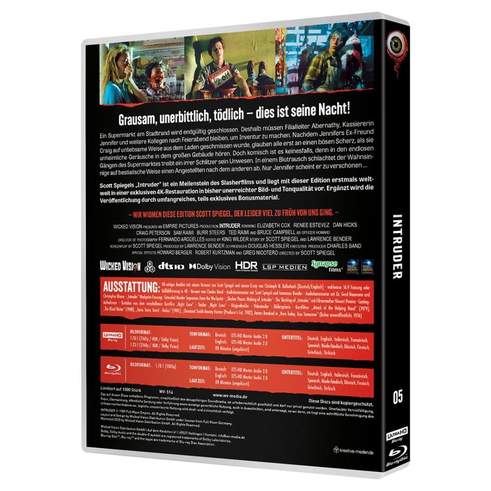 Intruder (Thrill Kill Collection #05) [2-Disc-Set 4K Ultra HD Blu-ray & Blu-ray]