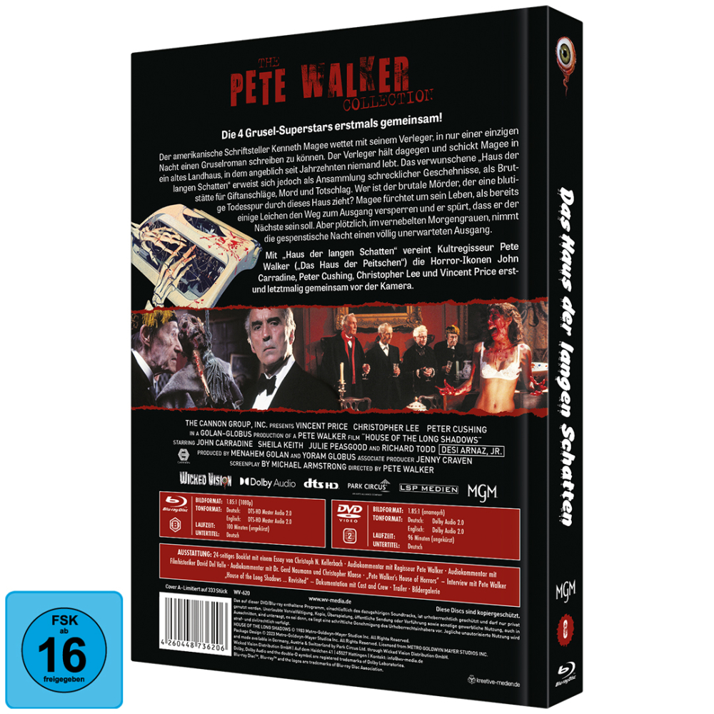 Das Haus der langen Schatten (Pete Walker Collecton  Nr. 8) [2-Disc Limited Uncut Mediabook Edition, Cover A, Limitiert auf 333 Stück]