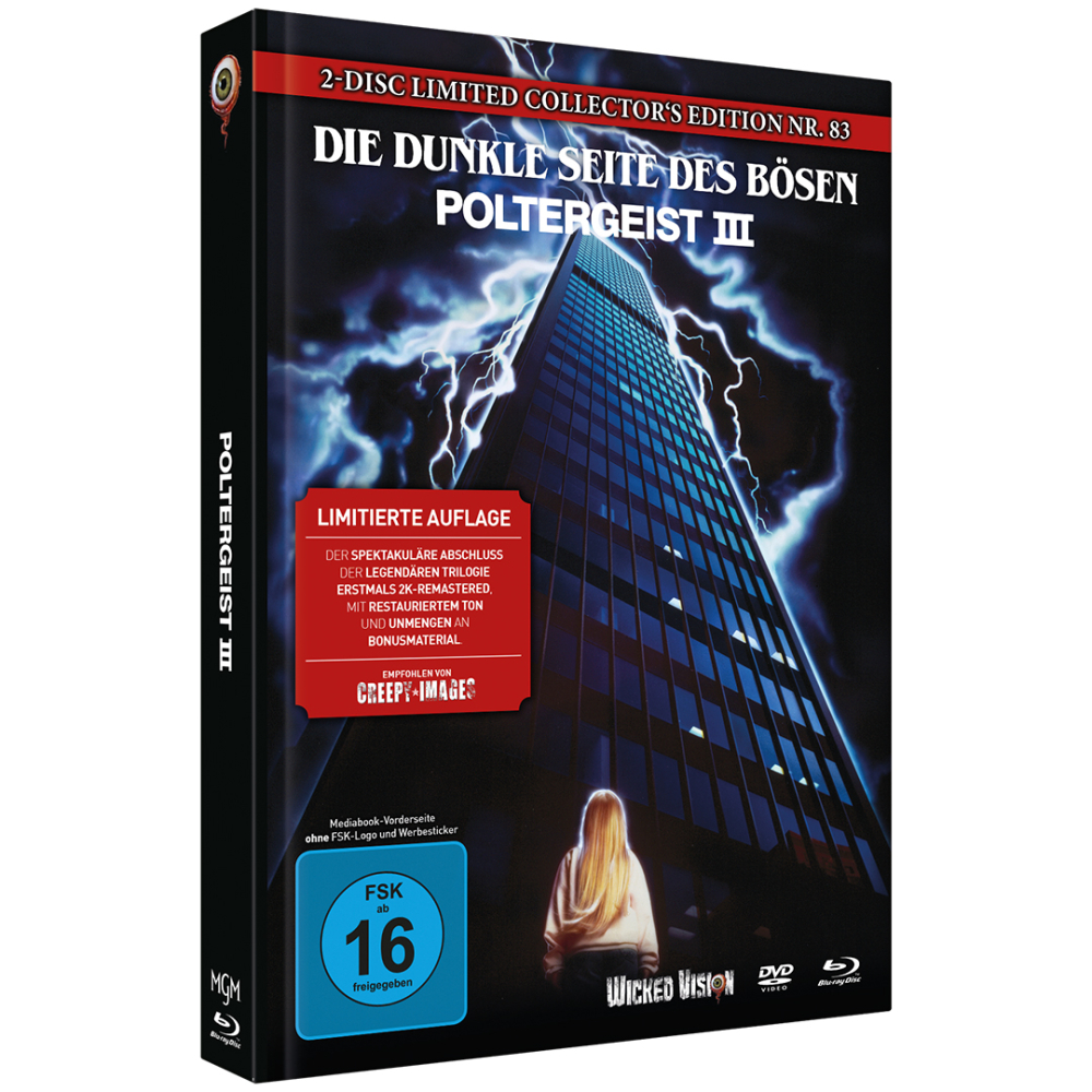 Poltergeist III - Die dunkle Seite des Bösen (2-Disc Limited Collector‘s Edition Nr. 83) [Cover C, Mediabook, Limitiert Edition]