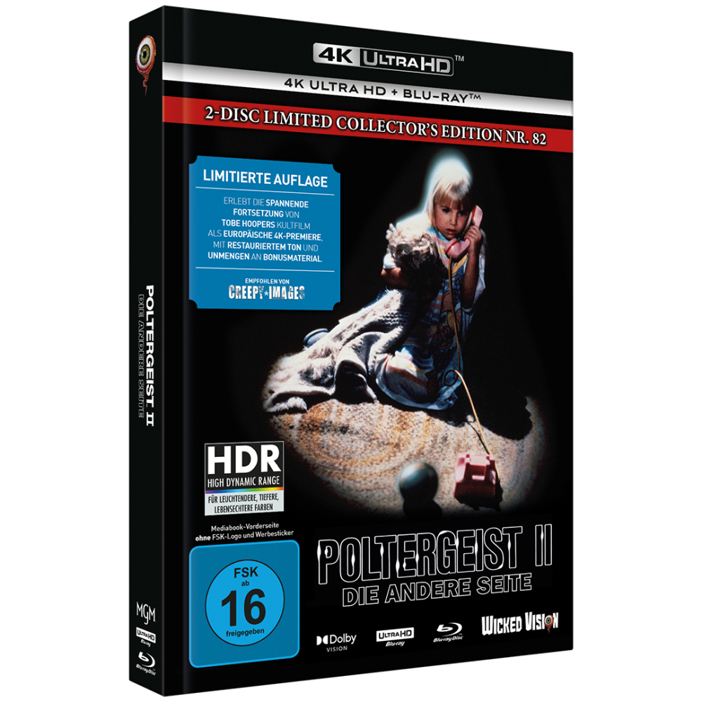 Poltergeist II - Die andere Seite (2-Disc Limited Collector‘s Edition Nr. 82) [Cover E, Mediabook, Ultra HD Blu-ray & Blu-ray, Limitierte Auflage]