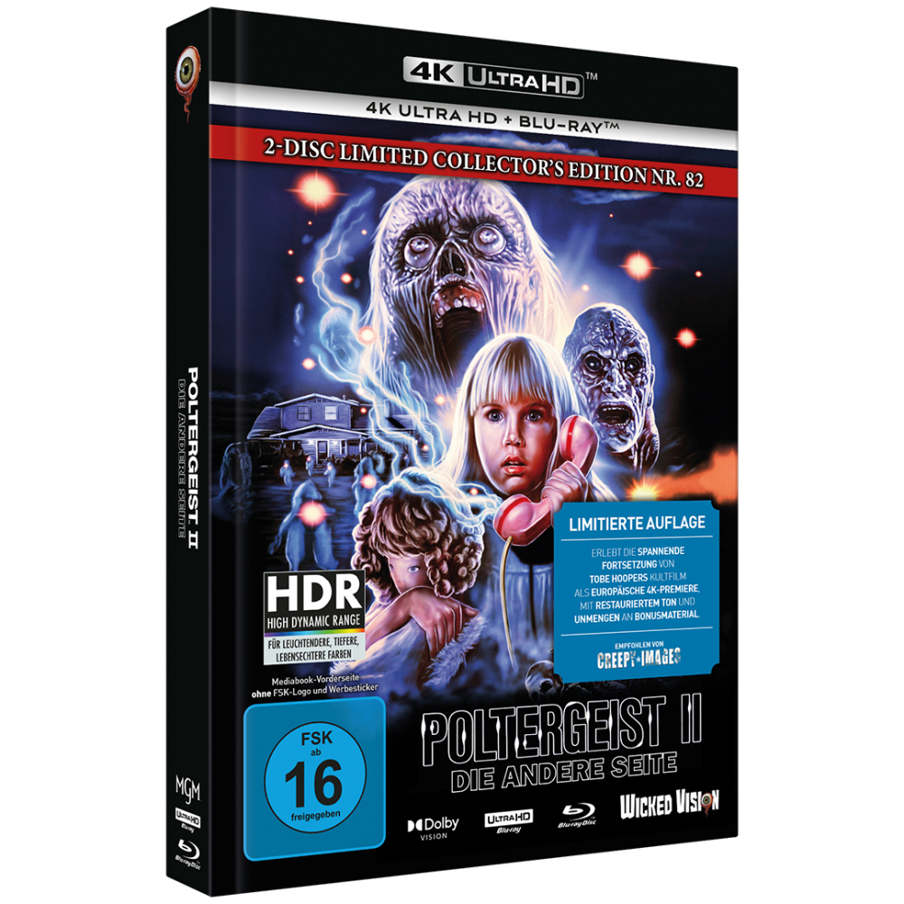 Poltergeist II - Die andere Seite (2-Disc Limited Collector‘s Edition Nr. 82) [Cover F, Mediabook, Ultra HD Blu-ray & Blu-ray, Limitierte Auflage]
