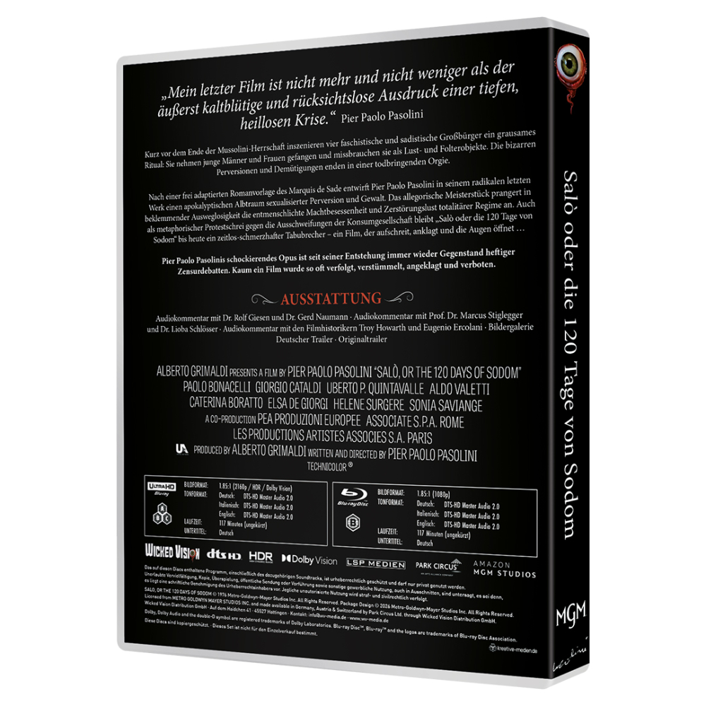 Salò oder die 120 Tage von Sodom (5-Disc Deluxe Limited Edition) [Artwork A]