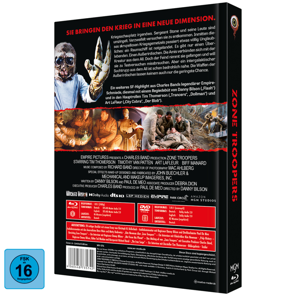 Zone Troopers (2-Disc Limited Collector‘s Edition Nr. 96) [Cover B, Mediabook, Limitiert auf 111 Stück]